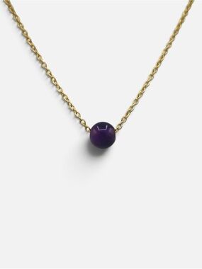 AMETHYST UNA NECKLACE (GOLD)